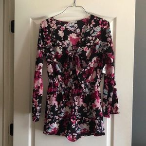 Charlotte Russe floral romper